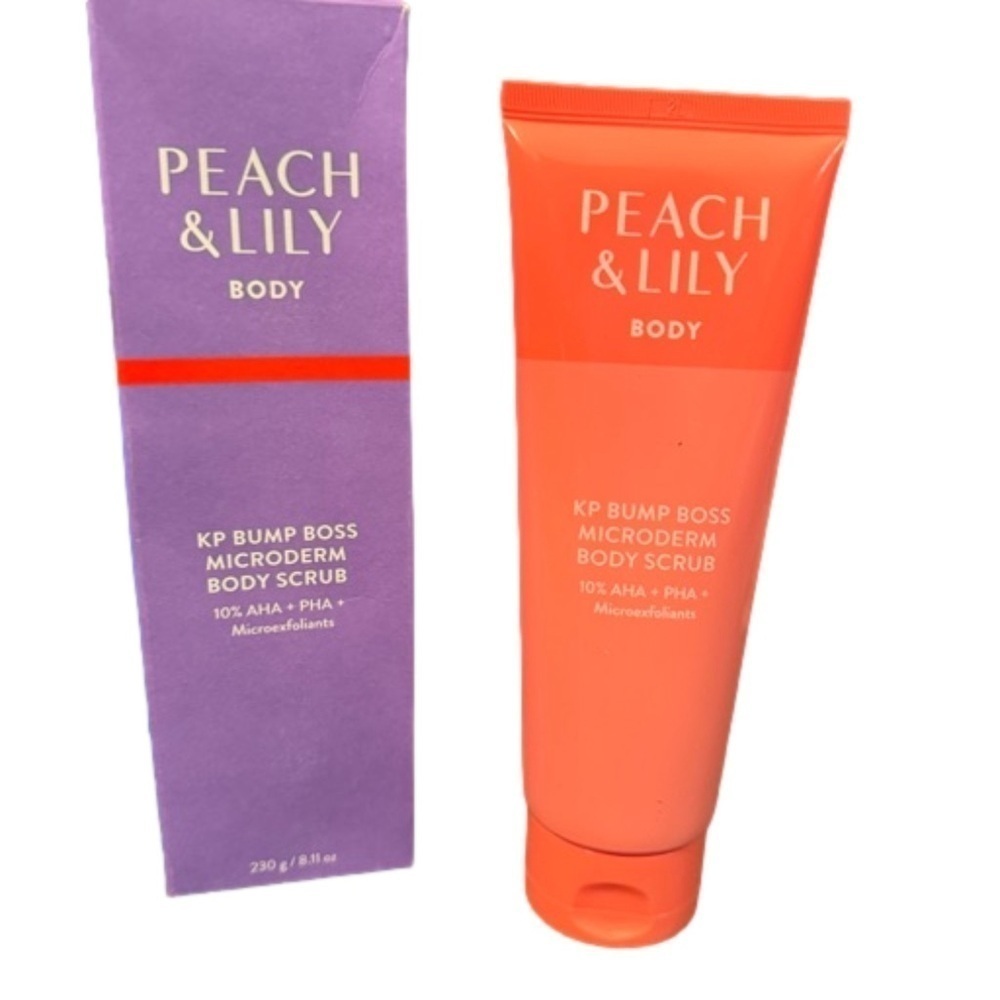PEACH & LILY KP Bump Boss Microderm
NWT
Body Scrub 8.11oz